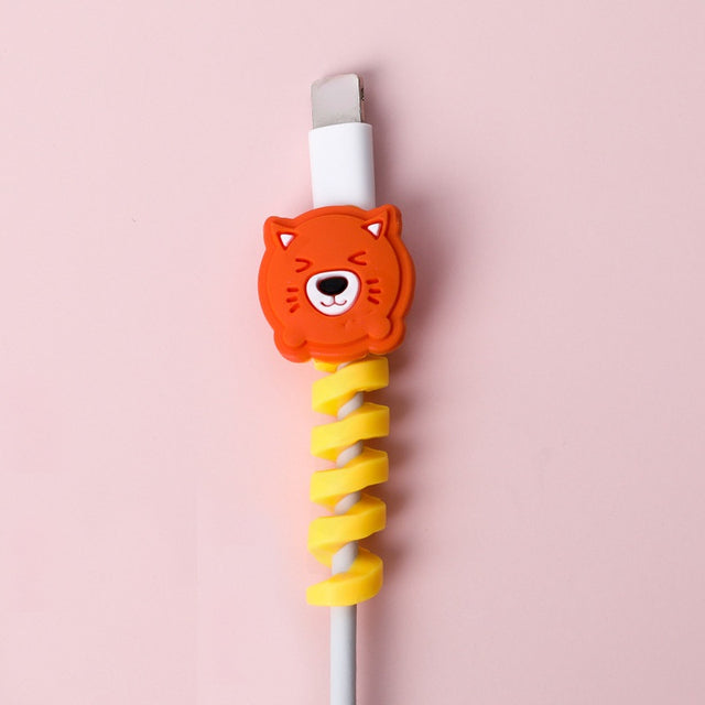 Cartoon Spiral USB Cable Protector and Organizer Bobbin