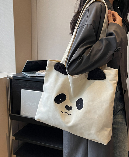 Eco-Friendly Panda Canvas Bag