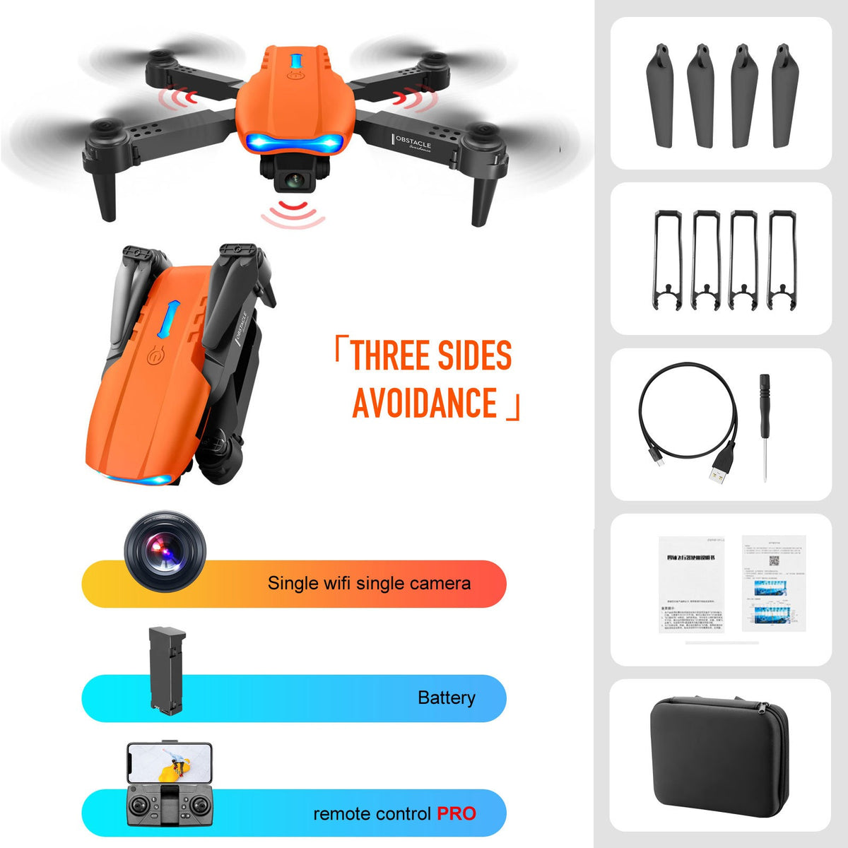 4K Dual Camera Obstacle Avoidance Drone