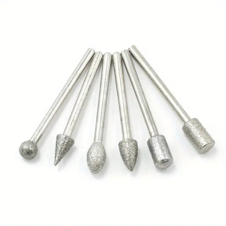 20PC Diamond Grinding Heads for Jade Carving and Sanding