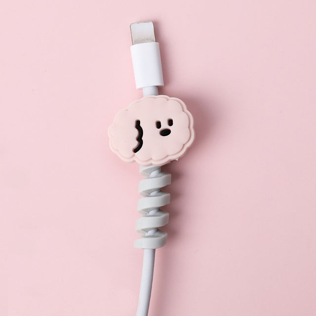 Cartoon Spiral USB Cable Protector and Organizer Bobbin