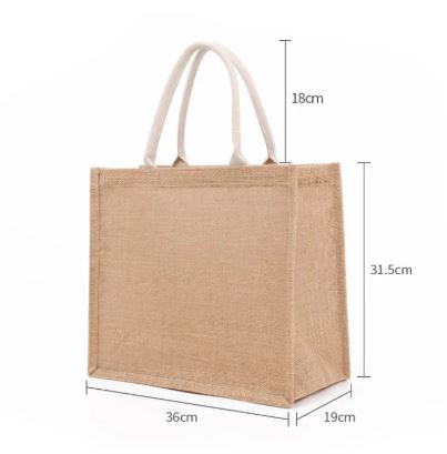 Eco-Friendly Blank Jute Handbag