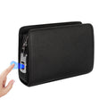 Men's Fingerprint Lock Clutch Bag, New Large-Capacity Business Clutch Bag Made of First-Layer Cowhide, Fashionable Anti-Theft Smart Lock Men's Bag