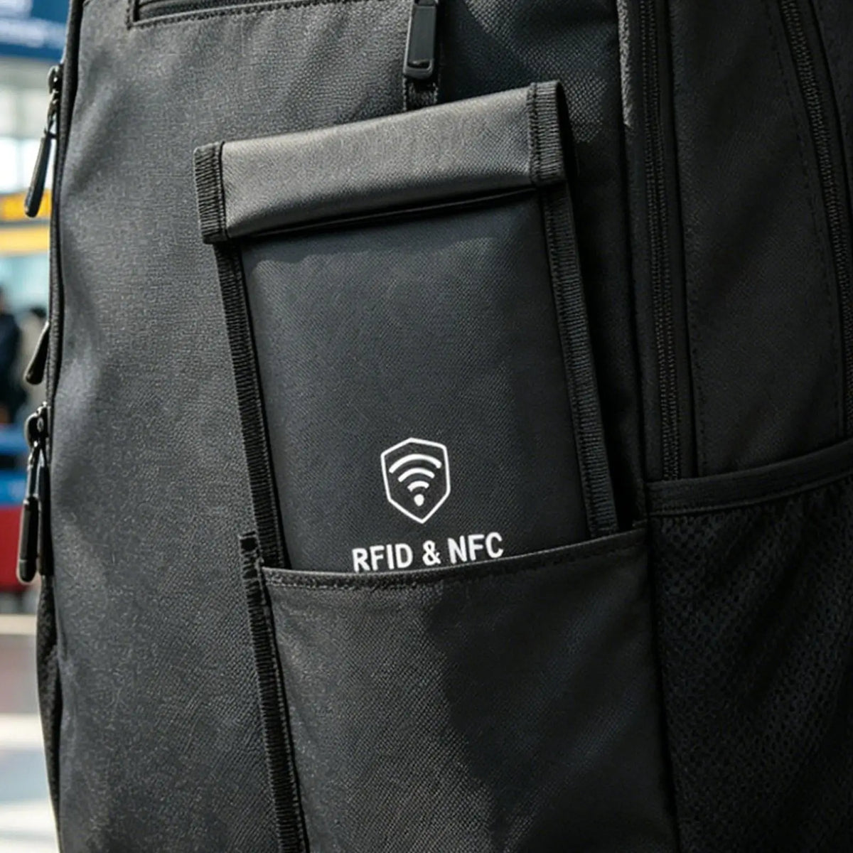 Dual-Layer Faraday Phone Pouch with Detachable Wrist Strap – Signal Blocking Privacy Sleeve