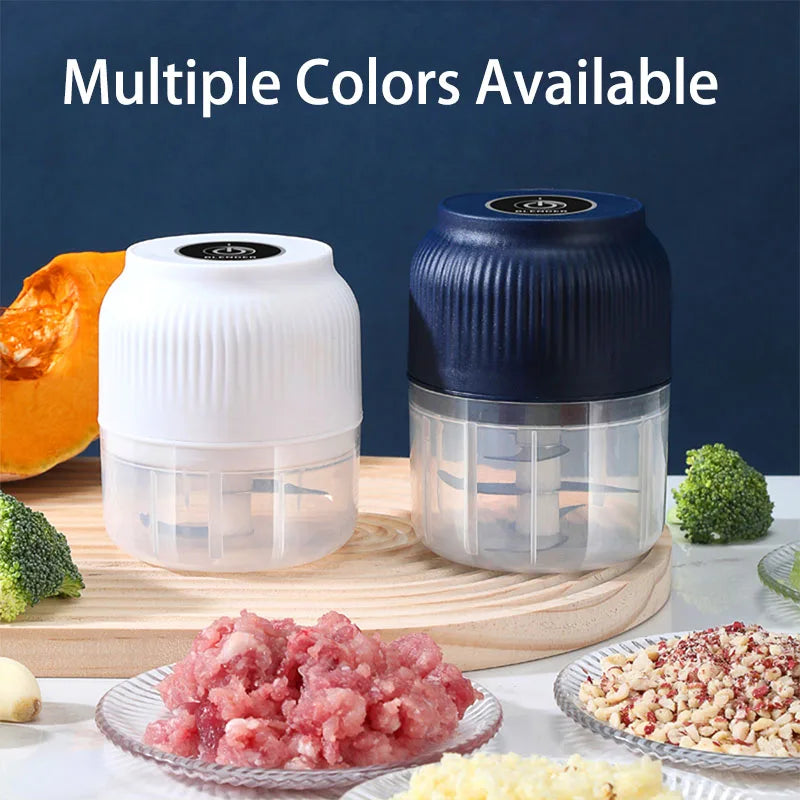 Electric Vegetable Chopper — Mini USB Food Processor