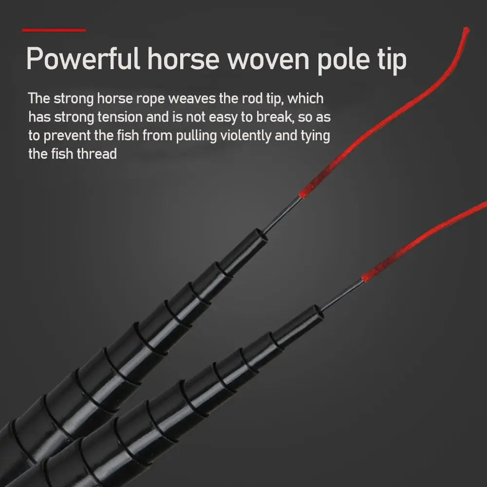 Carbon Fiber Telescopic Fishing Rod — Collapsible Hand Pole, 1.8m–3.0m