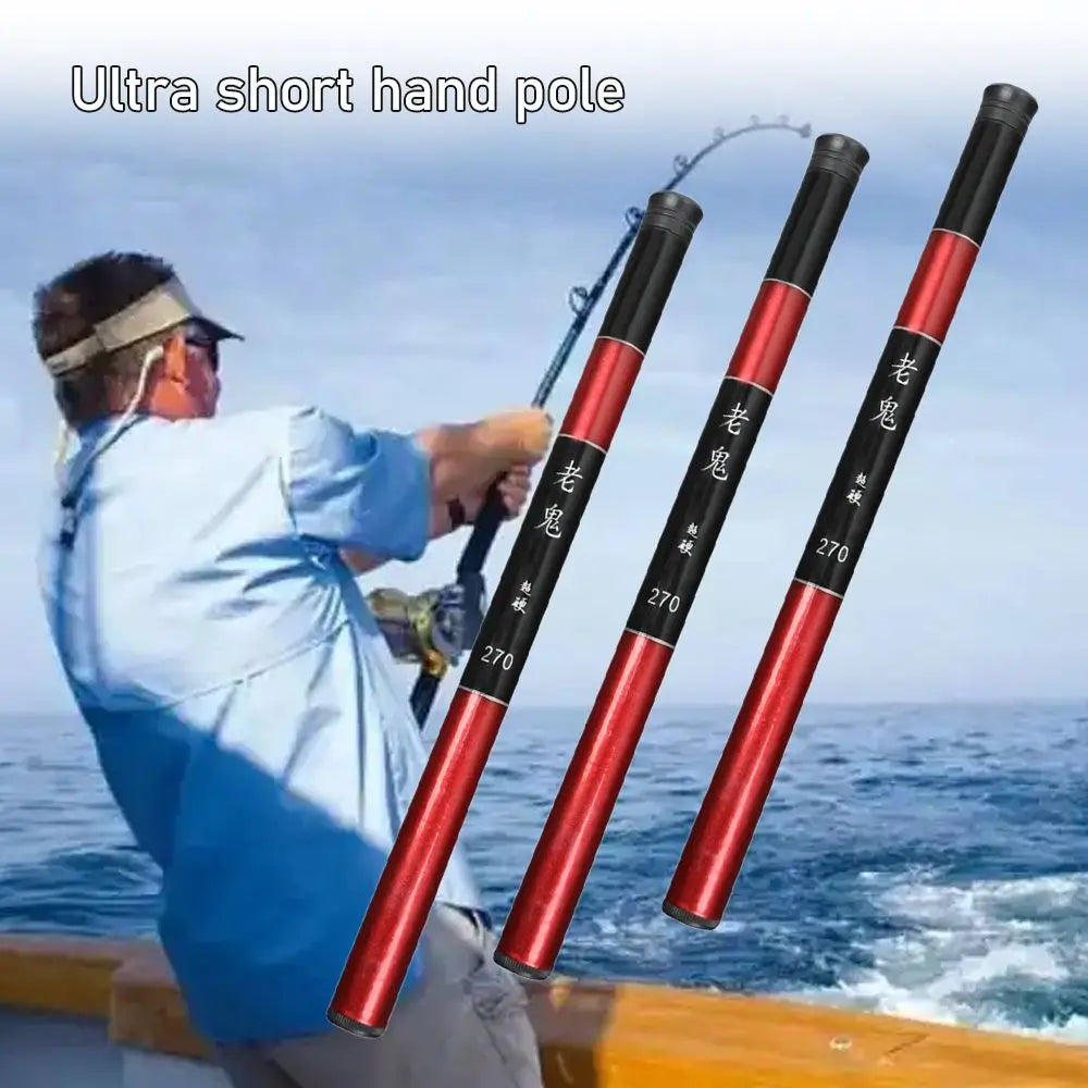 Carbon Fiber Telescopic Fishing Rod — Collapsible Hand Pole, 1.8m–3.0m