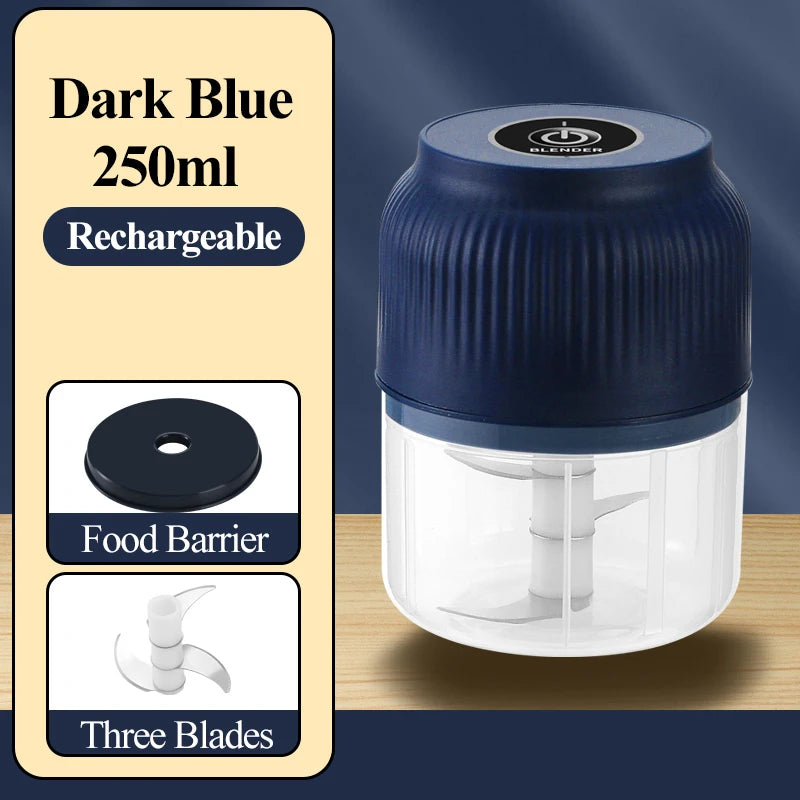 Electric Vegetable Chopper — Mini USB Food Processor