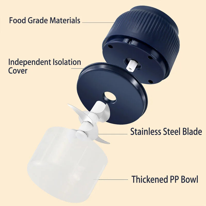 Electric Vegetable Chopper — Mini USB Food Processor