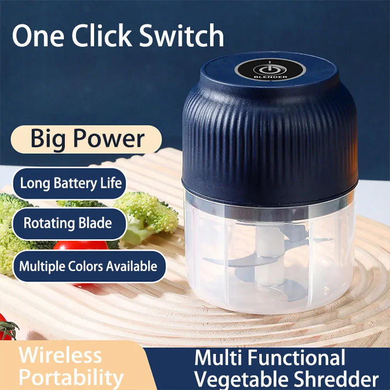 Electric Vegetable Chopper — Mini USB Food Processor