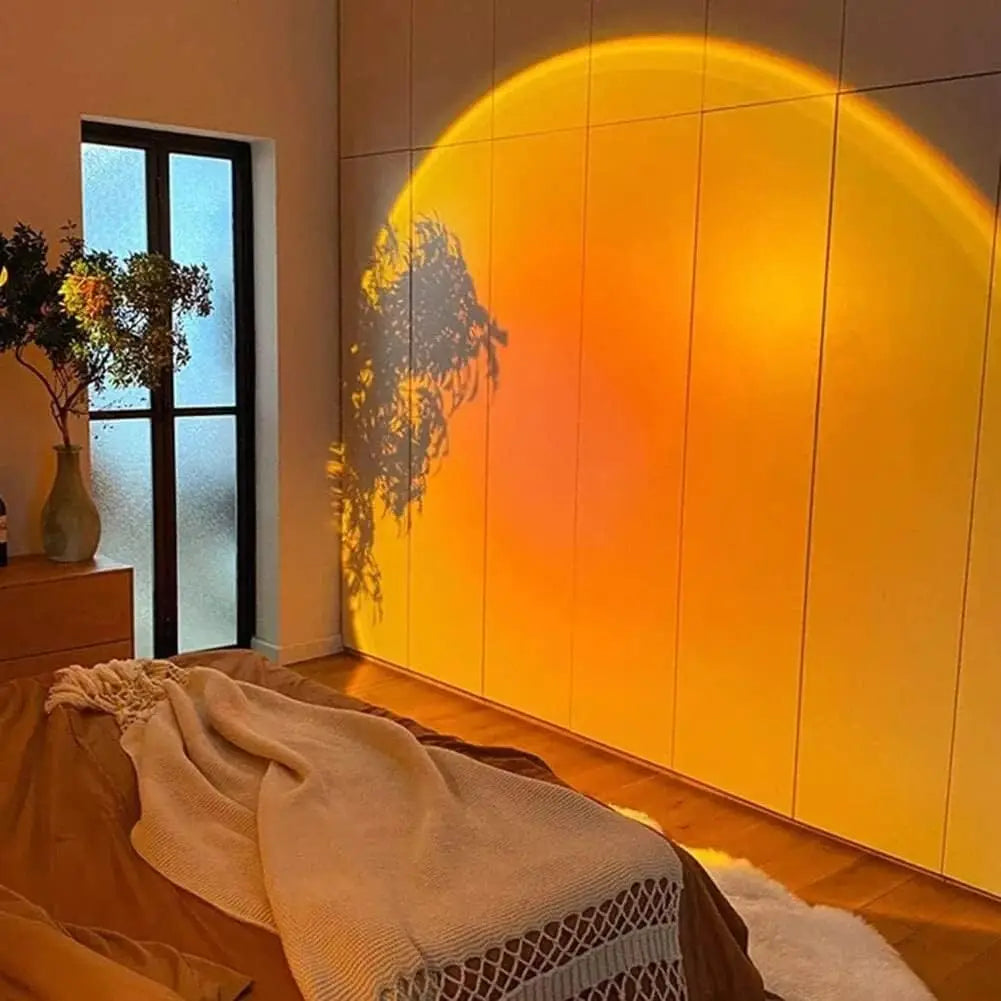 LED Sunset Projection Lamp — USB Mood Light