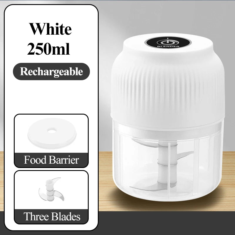 Electric Vegetable Chopper — Mini USB Food Processor